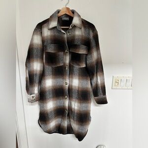 Sweet Lovely Herringbone Coat dress/shacket